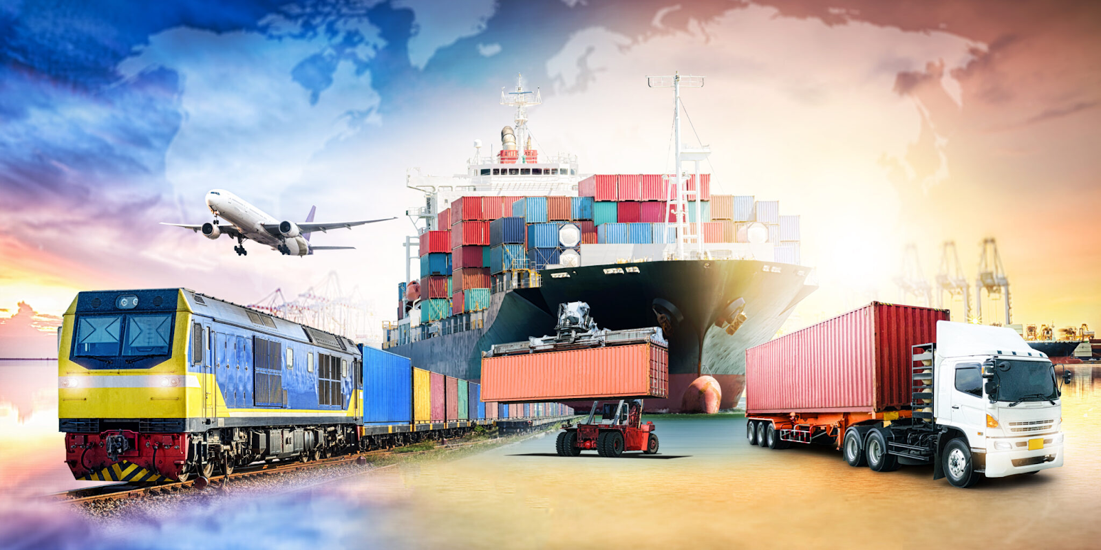 Trains and trucks